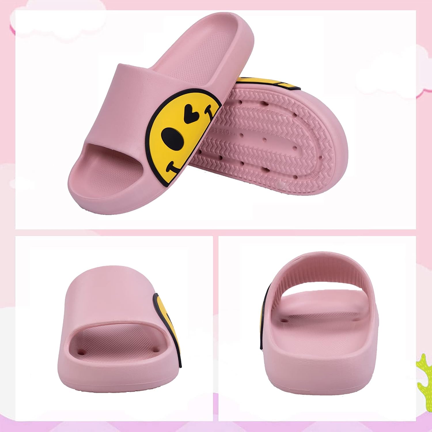 Big Kids Cloud slides,Boys Girls Slides Non-slip Summer Beach Pool Shoes Toddler Cartoon Slides Sandals Indoor&Outdoor Garden Slippers Shower Shoes - Image 2