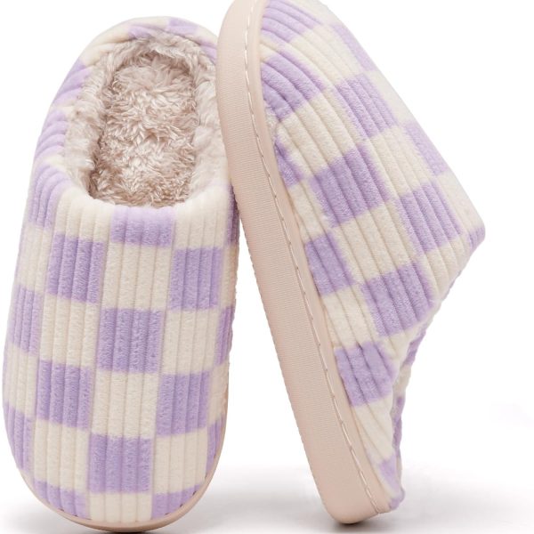Kids Slippers for Boys and Girls Plush Lined Memory Foam Comfort Non-Slip Sole Warm Winter House Shoes for Toddlers & Big Kids Indoor/Outdoor Wear