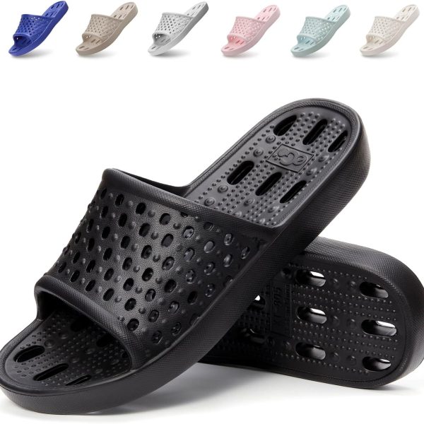 Shower Shoes Men Quick Drying Women Shower Sandals Non-Slip Comfortable House Slippers Bathroom Hotel Flip Flops Slides With Students Gym