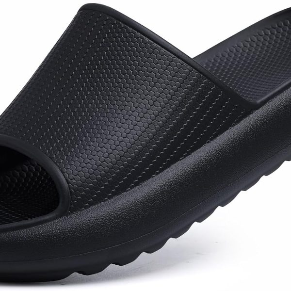 Slide Sandals for Women Men Ultra Comfort Recovery Pillow Slippers Soft Summer Beach Shoes with Low Arch Support