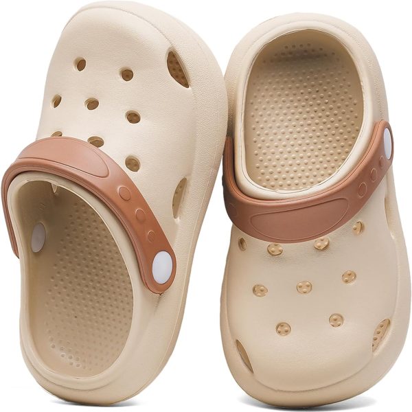 Toddler Kids Clogs Boys Girls Slip on Slides Sandals Children Summer Beach Pool Outdoor Water Shoes Shower Slippers