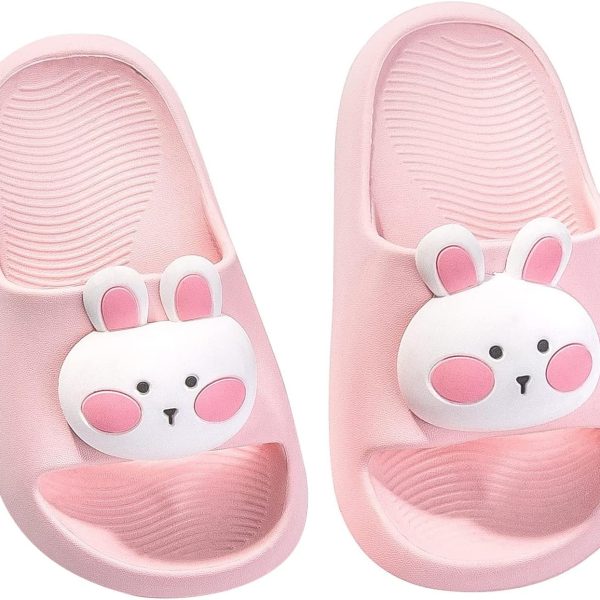 Bunny Toddler Slides Slipper Unisex Child Boys Girls Slide Sandals for Kids Flip Flops Compfy Shower Slippers Beach Garden Shoes