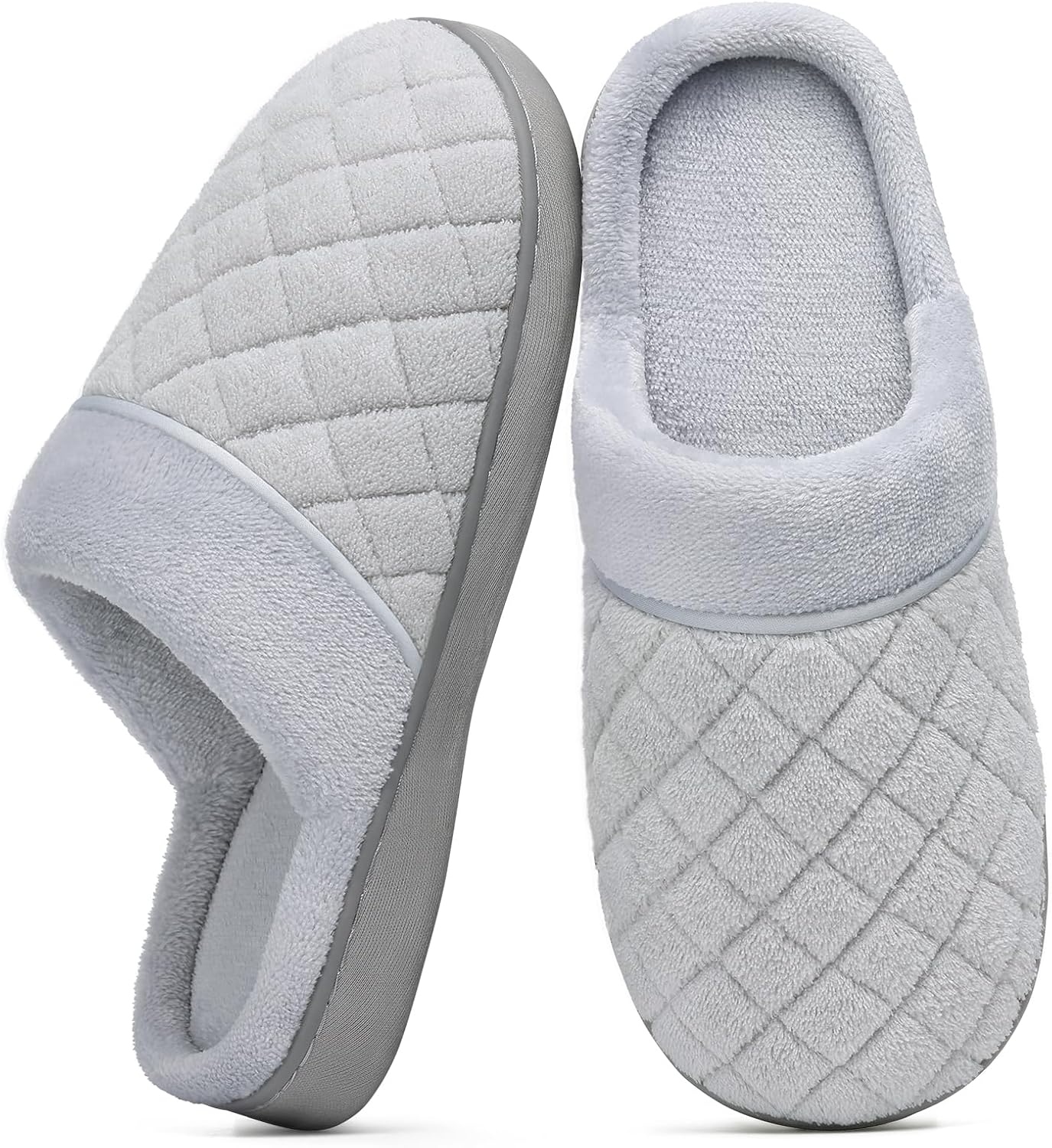 Unisex House Slippers for Women Men Memory Foam Indoor Bedroom Shoes