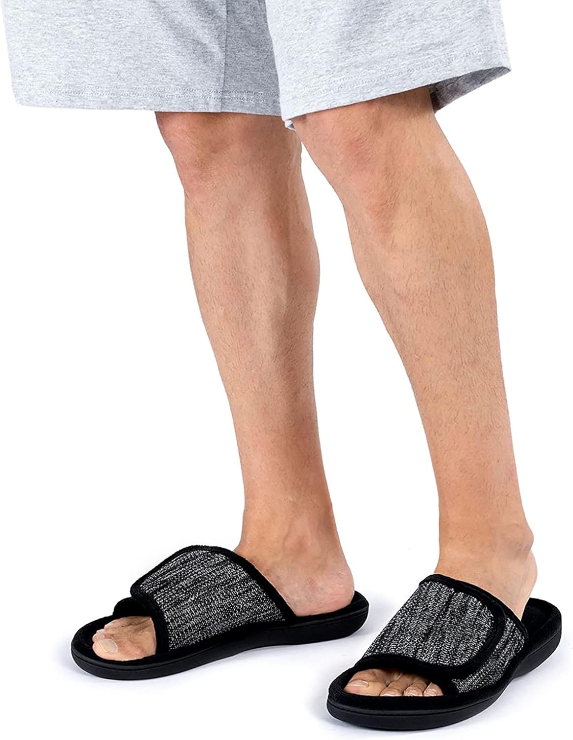 Men's Adjustable Wrap Memory Foam Slide Slipper - Image 2